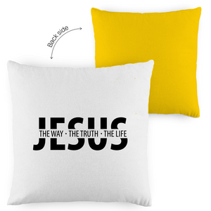 Kopfkissen zweifarbig jesus the way the truth the life