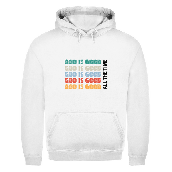 Herren Hoodie god is good retro