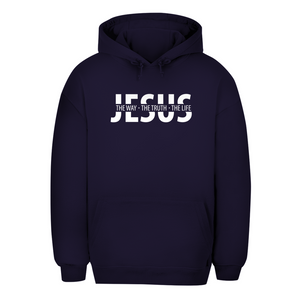 Unisex Oversize Hoodie jesus the way the truth the life