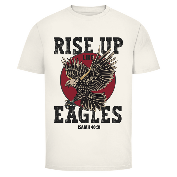 Herren T-Shirt rise up like eagles isaiah 40:31