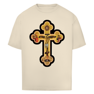 Oversize T-Shirt Griechisch Orthodoxe Jesus Kreuz