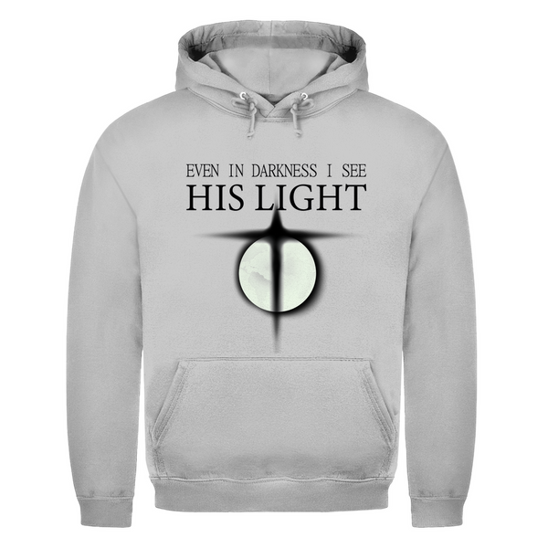 Herren Hoodie even in darkness i see his light