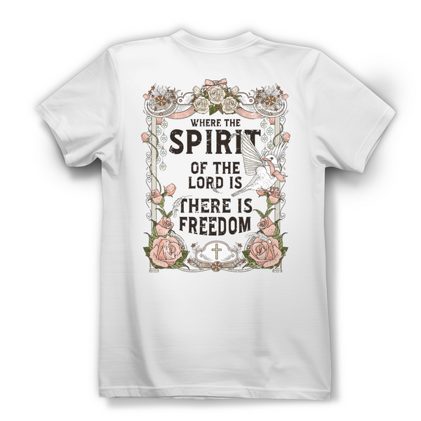 Damen Bio T-Shirt where the spirit of the lord