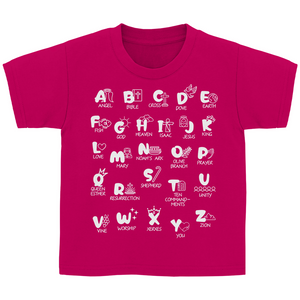 Kinder T-Shirt Christliches Alphabet