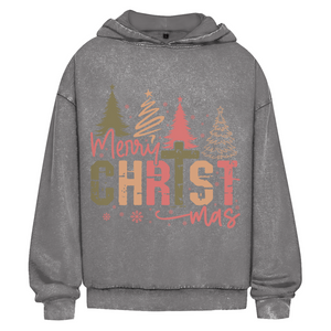 Oversize Washed Hoodie merry christmas