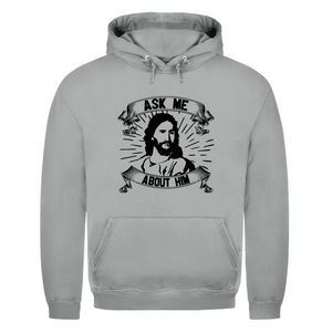 Herren Hoodie ask me about him