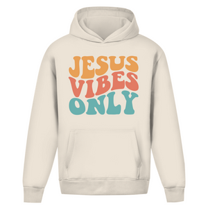 Oversize Hoodie Ohne Kordel jesus vibes only