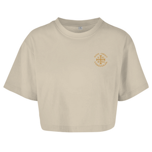 Damen Oversize Crop Top ICXC NIKA orthodox griechisch