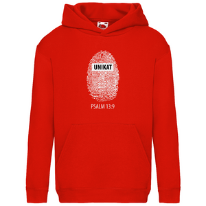 Kinder Hoodie unikat psalm 13:9