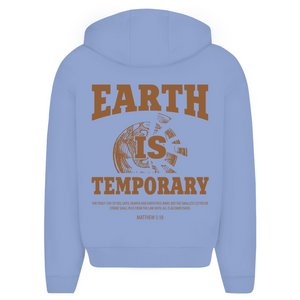 Oversize Zipper Hoodie earth ist temporary matthew 5:18