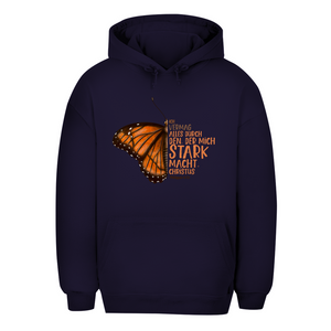 Unisex Oversize Hoodie der mich stark macht schmetterling