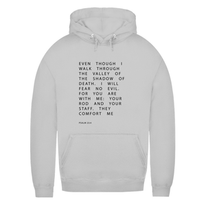 Damen Hoodie i will fear no evil psalm 23:4