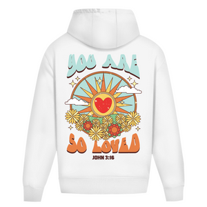 Oversize Hoodie Ohne Kordel you are so loved john 3:16