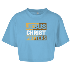 Damen Oversize Crop jesus christ matters