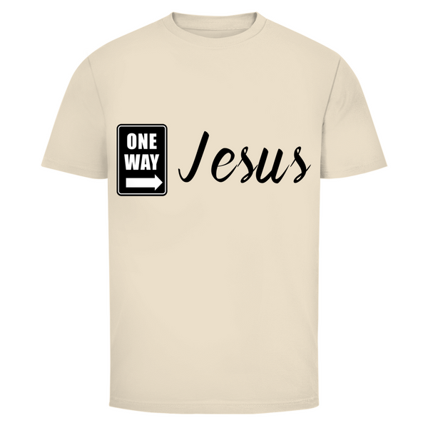 Herren T-Shirt one way jesus