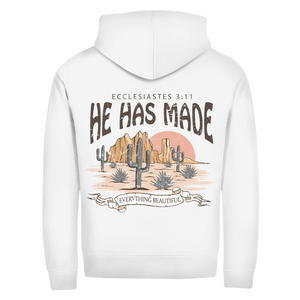 Zipper Hoodie everything beautiful ecclesiastes 3:11