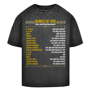 Oversize Washed T-Shirt names of god