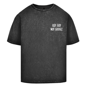 Oversize Washed T-Shirt ask god not google