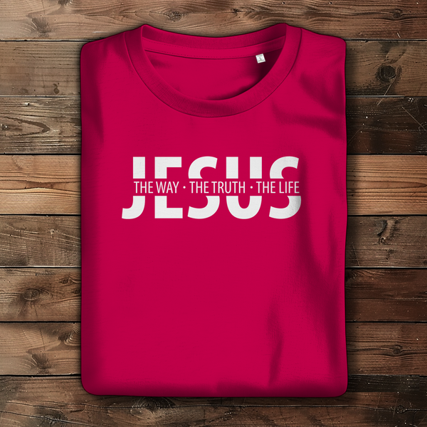 Damen Bio T-Shirt jesus the way the truth the life