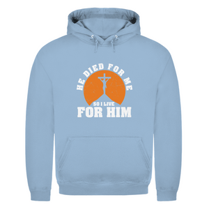 Herren Hoodie he died for me