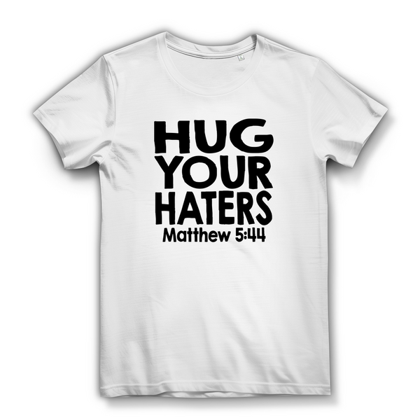 Damen Premium Bio T-Shirt hug your haters matthew 5:44