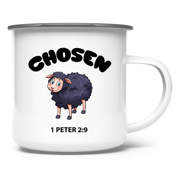 Emaille Tasse chosen schaf 1 peter 2:9