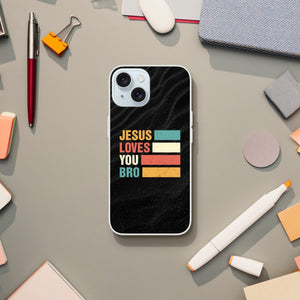 jesus loves you bro iPhone-Hülle