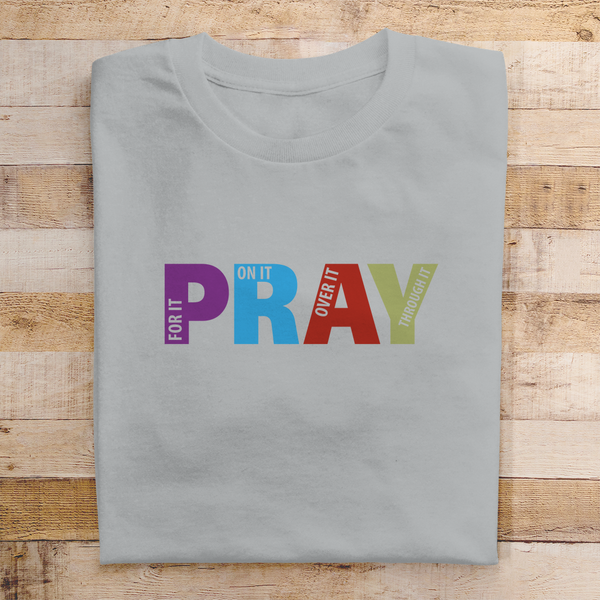 Herren T-Shirt pray on it