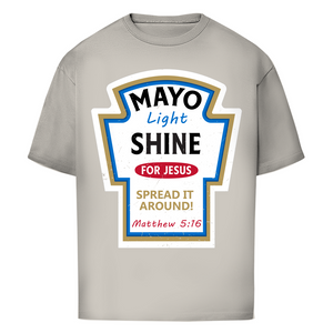 Oversize T-Shirt mayo light shine matthew 5:16