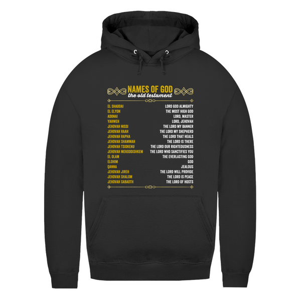 Damen Hoodie names of god