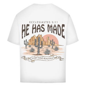 Oversize T-Shirt everything beautiful ecclesiastes 3:11
