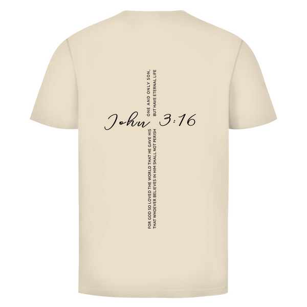 Herren T-Shirt for god so loved the world john 3:16