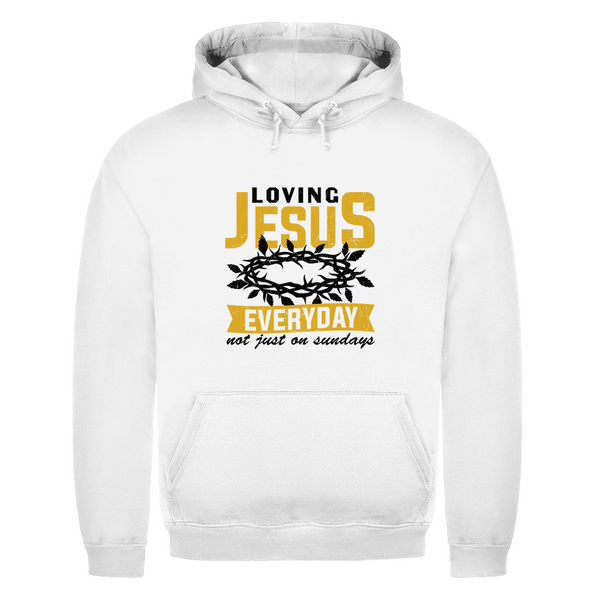 Herren Hoodie loving jesus everyday