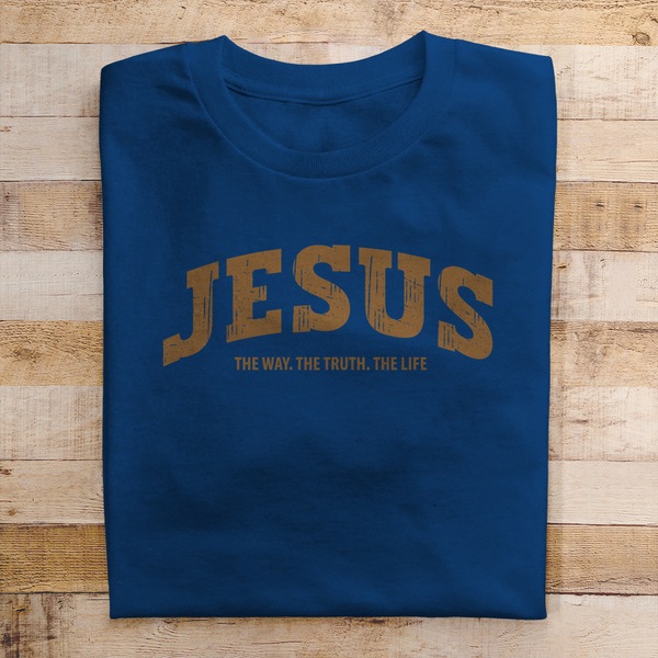 Herren T-Shirt jesus the way the truth the life