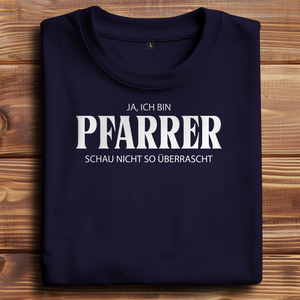 Oversize T-Shirt ich bin pfarrer