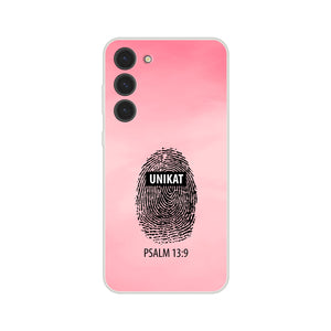 unikat fingerabdruck psalm 13:9 Samsung-Hülle