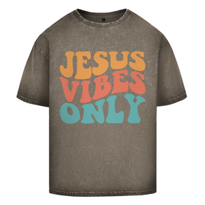 Oversize Washed T-Shirt jesus vibes only