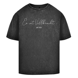 Oversize Washed T-Shirt es ist vollbracht joh 19:30