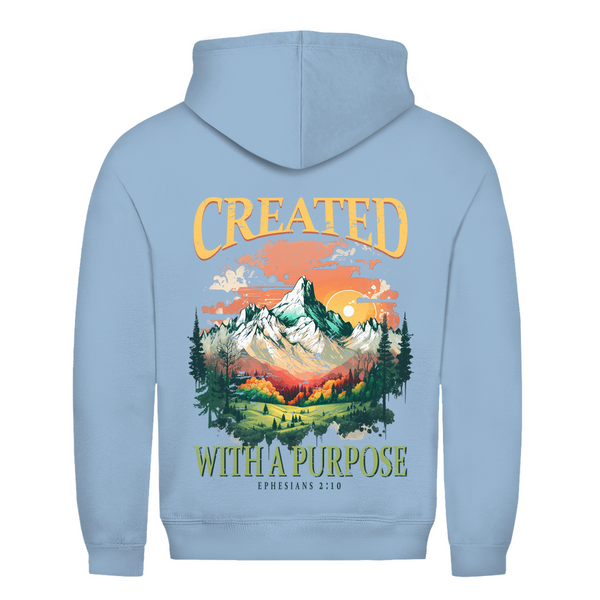 Herren Hoodie created with a purpose ephesians 2:10