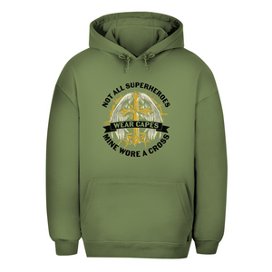 Unisex Oversize Hoodie mine superheroes wore cross
