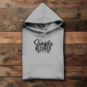 Damen Hoodie simple blessed