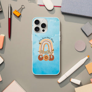 i am just out here iPhone-Hülle