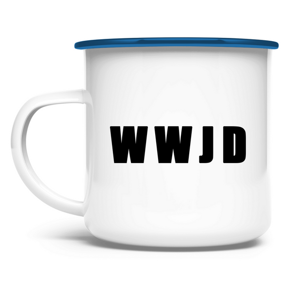 Emaille Tasse wwjd