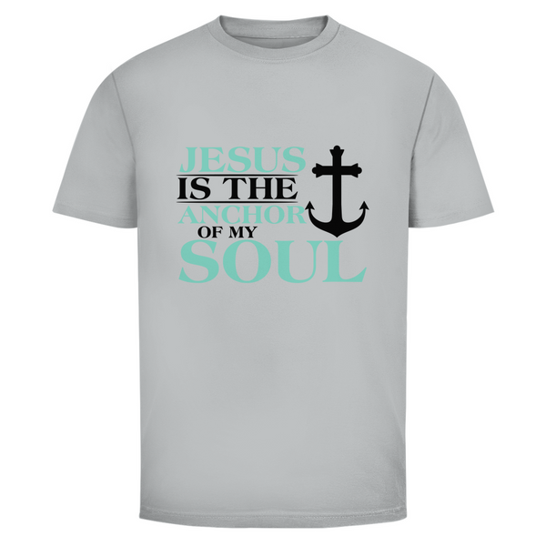 Herren T-Shirt jesus is the anchor of my soul segeln