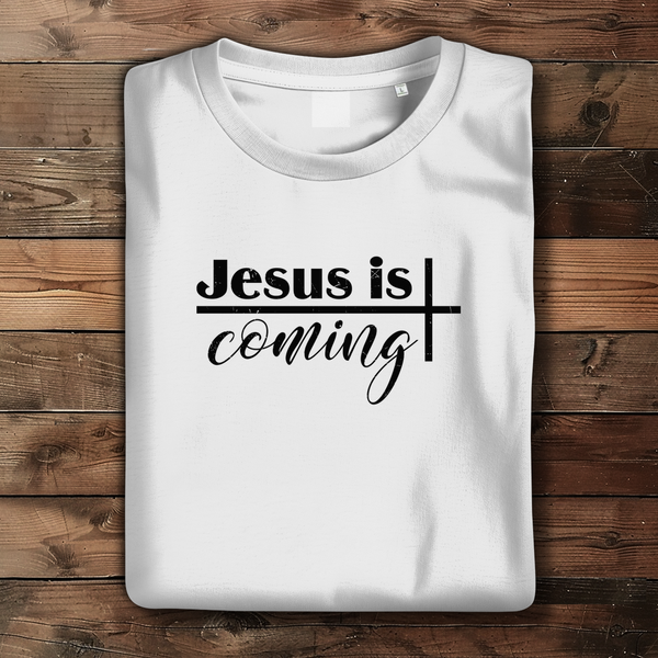 Damen Bio T-Shirt jesus is comig