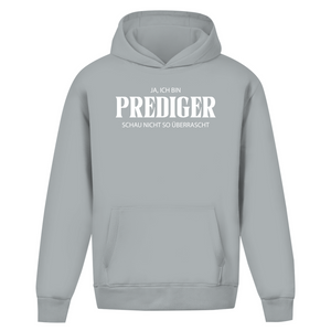 Oversize Hoodie Ohne Kordel ja ich bin prediger