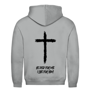 Herren Hoodie he died for me i live for him