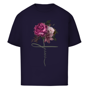 Oversize T-Shirt jesus blumen