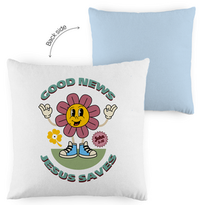 Kopfkissen zweifarbig good news jesus saves