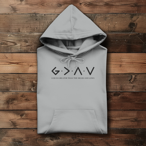 Damen Hoodie god is greater than the highs and lows